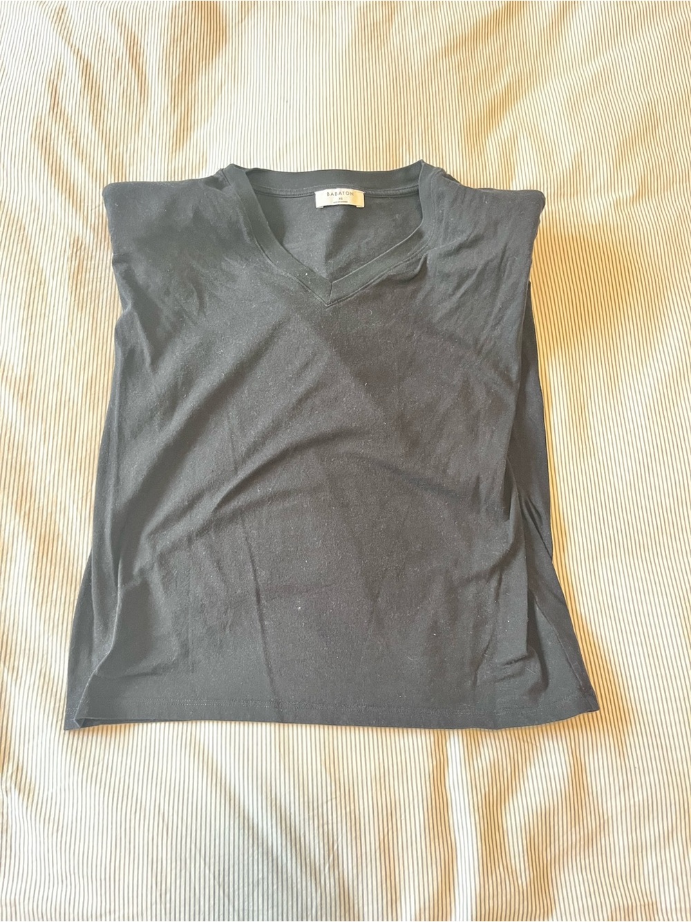 Babaton Black V-Neck Tank Top